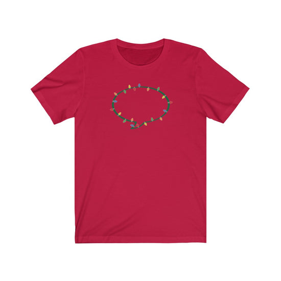 Christmas Lights Speech Bubble Tee