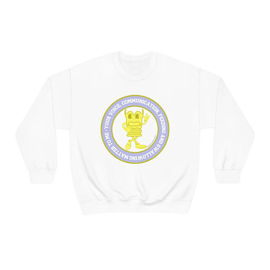 Your Voice, Communication, Feeding, and Swallowing Matter to Me Crewneck