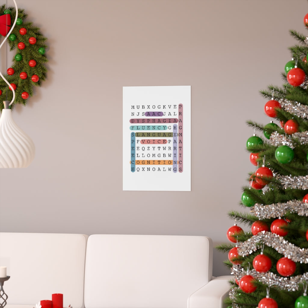 Big 9 Crossword Puzzle Poster