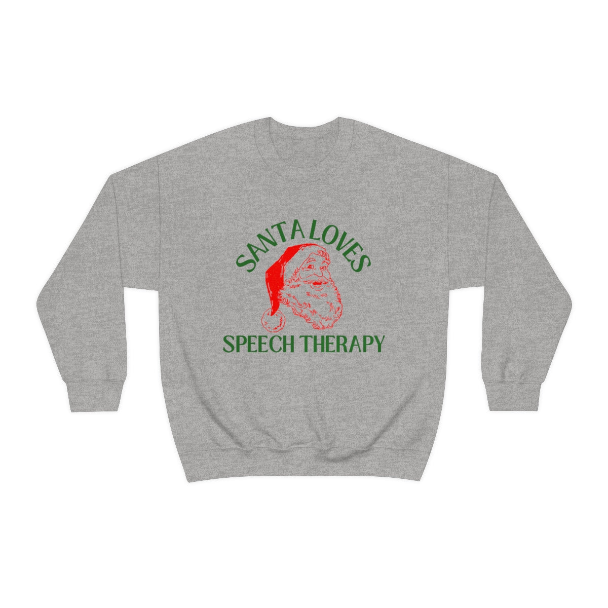 Santa Loves Speech Therapy Crewneck