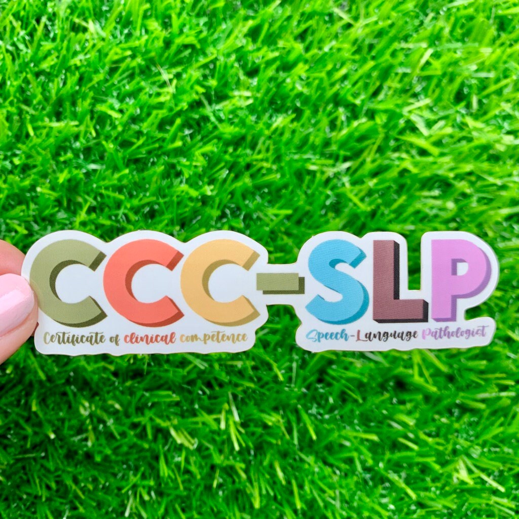 CCC-SLP Sticker