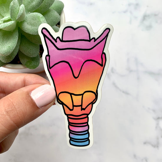 Tie Dye Larynx Sticker