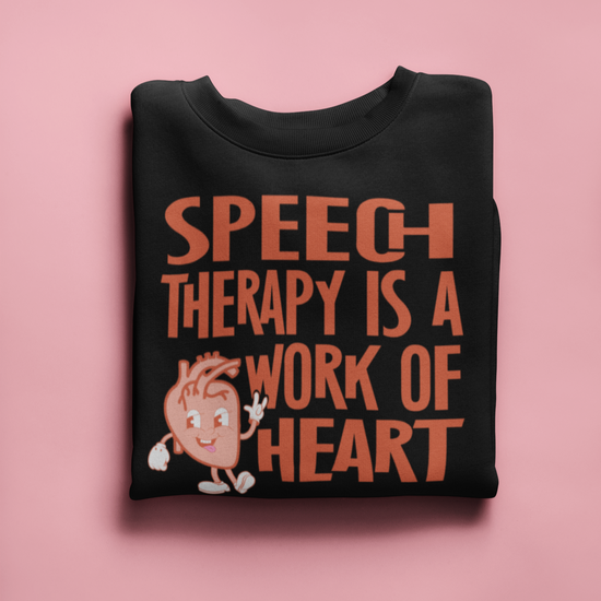 Speech Therapy is a Work of Heart Crewneck