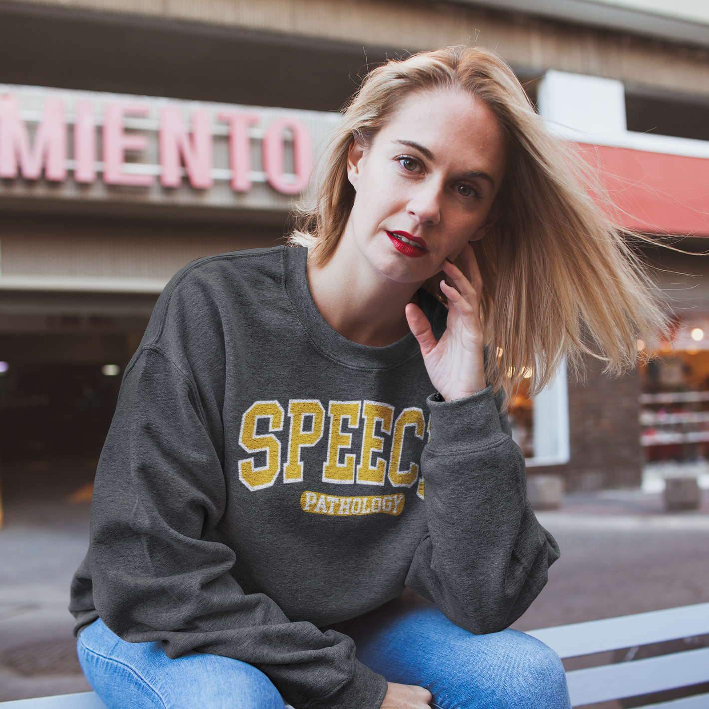 Speech Pathology Gold Crewneck